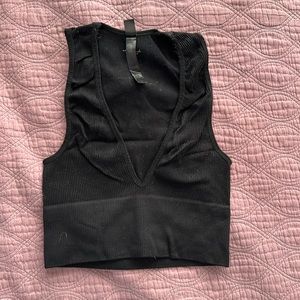 Out From Under Plunge Crop Top